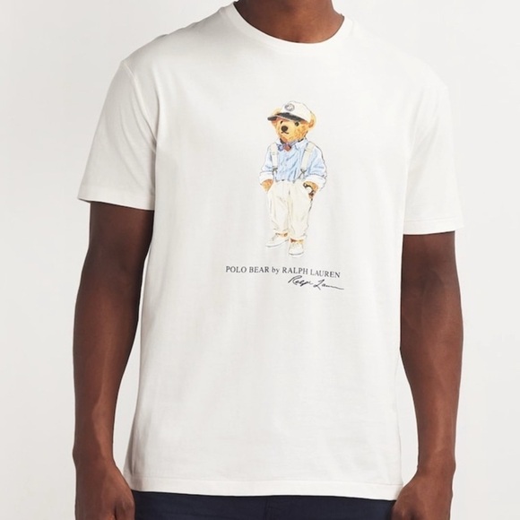 NWT 2XLT Polo Ralph Lauren Men’s Big and Tall Polo Bear SS T-shirt White